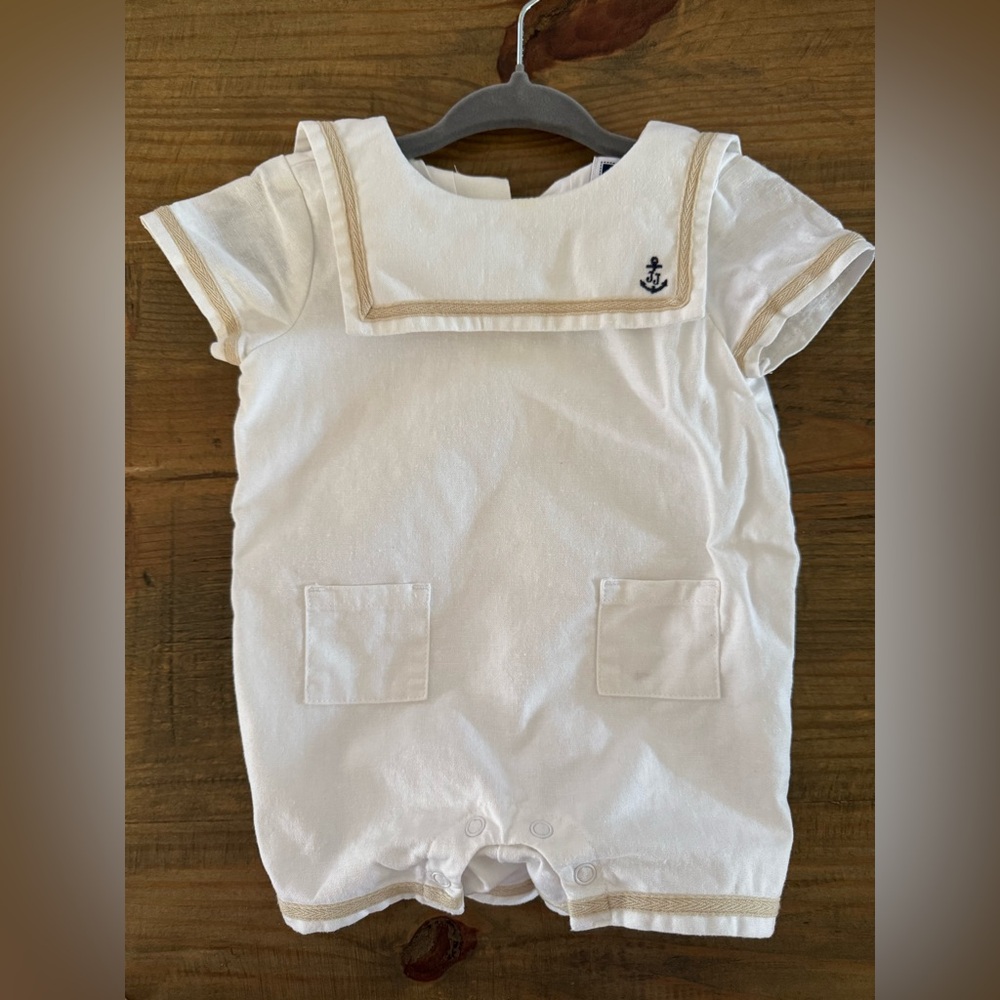 Janie + Jack Nautical Baby Romper Jon Jon